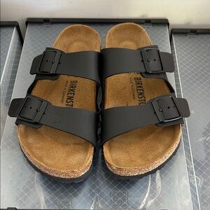 Birkenstock Black Double-Strap Sandals worn 2 times